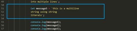 js multiline string